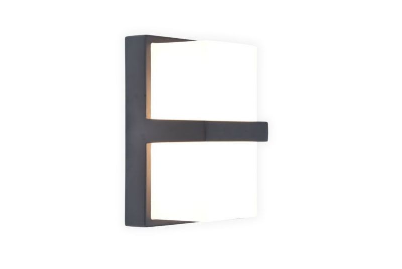 Kinkiet ścienny zewnętrzny Lutec Stela szary i odcienie szarości LED 14W 3000K 1100lm IP54 wym: 19 x 9,5 x 11,2 cm - 1 szt.