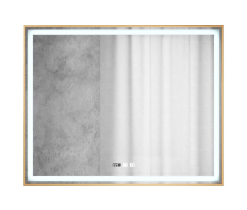 Lustro Prostokątne Podświetlane Granitan Orion Rose Gold Ergonomiczne Led 100x80 1 szt.