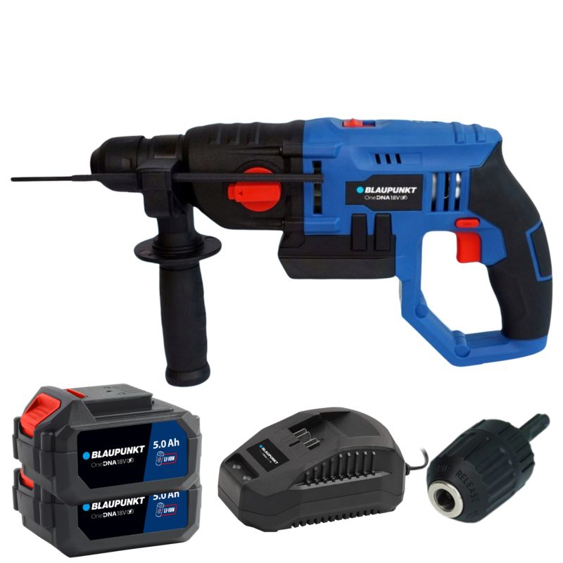Zestaw Młotowiertarka Udarowa Akumulatorowa 2x Akumulator 5.0 Ah Ładowarka Blaupunkt CH3010 1szt.
