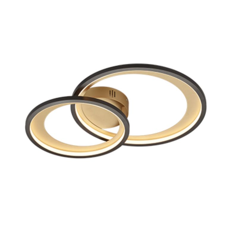 Lampa sufitowa wisząca Trio Granada 3364 czarno-złota nowoczesna wbudowany LED 29W 1 szt.