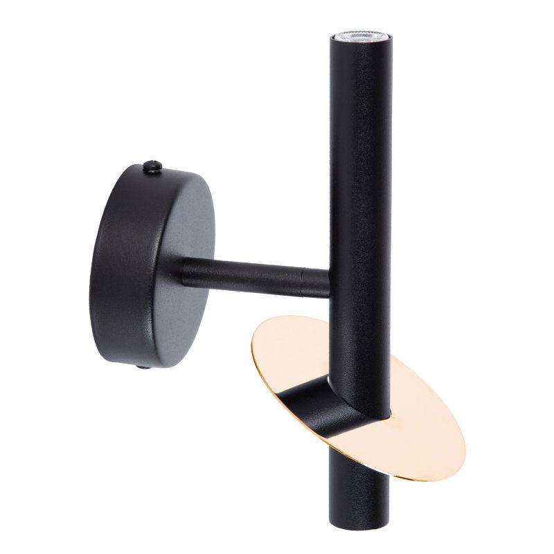 Kinkiet ścienny Sigma Lighting Sopel Ring czarno-złoty góra-dół 2 x G9 x IP20 wym: 20 x 10 x 14 cm - 1 szt.