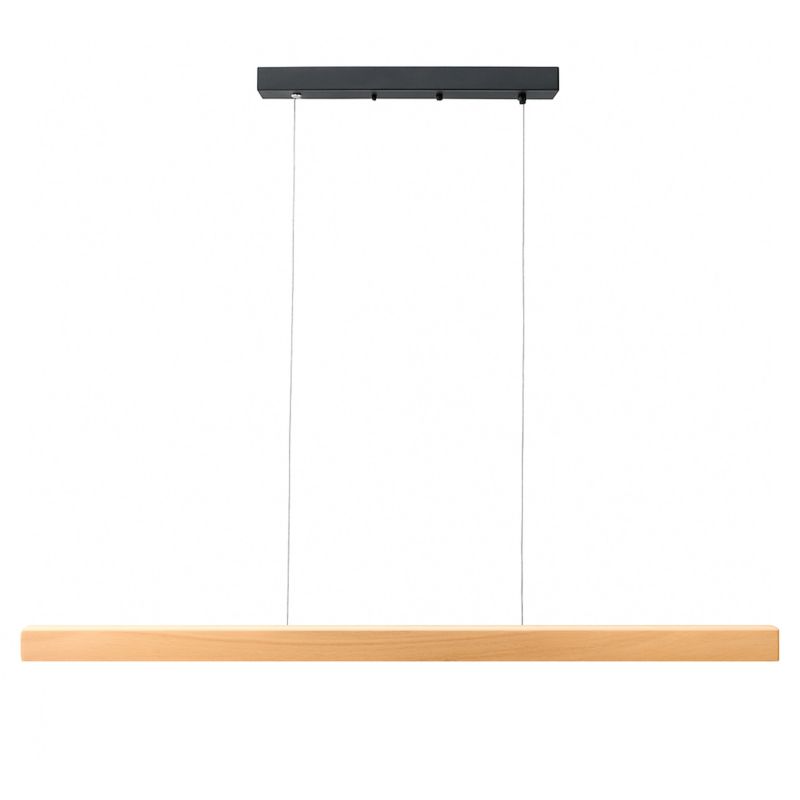 Lampa liniowa LED SMD MasterLED Presto 30W 120 cm neutralna biel 4000K czarna + drewno 1 szt.