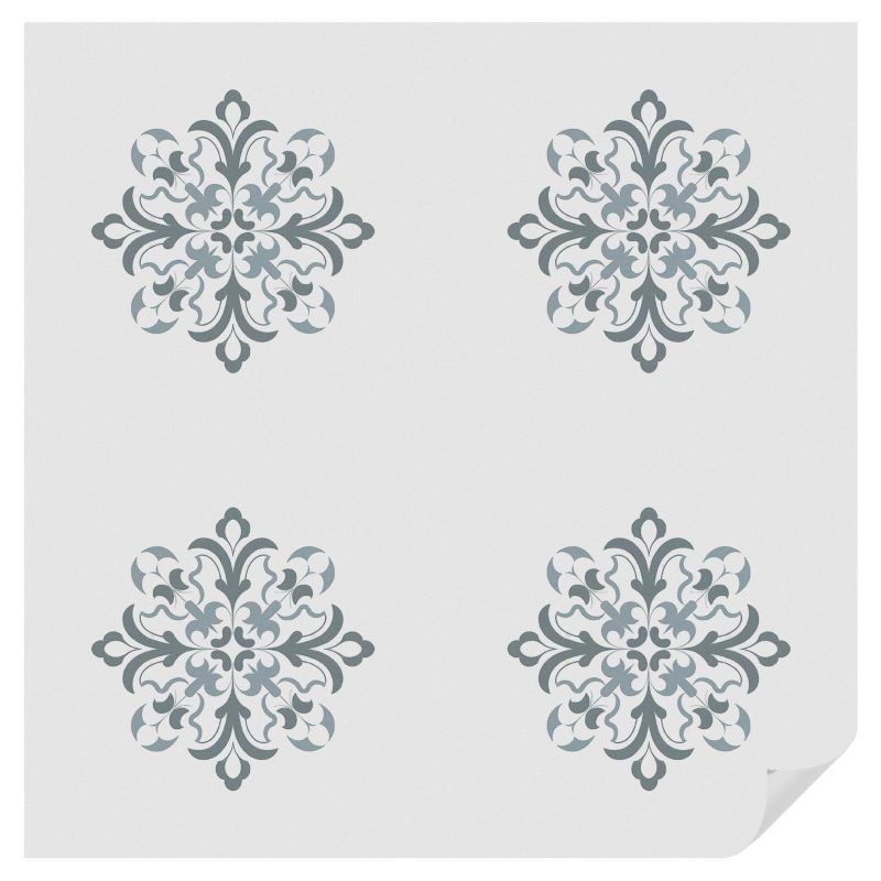 Naklejka Witrażowa Tulup 100x100 cm Folia na Szkło Ornament klasyczny w harmonijnej symetrii 1 rol.