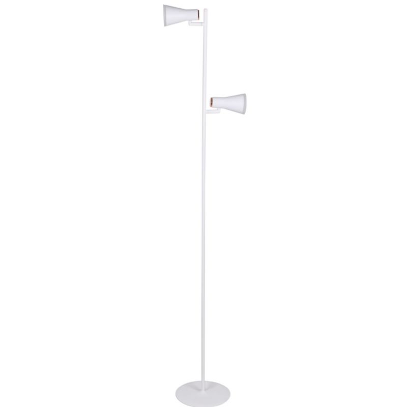 Lampa podłogowa stojąca Polux Berg biała LED 7W 3000K 880lm wym: 145 x 21 x 26 cm - 1 szt.