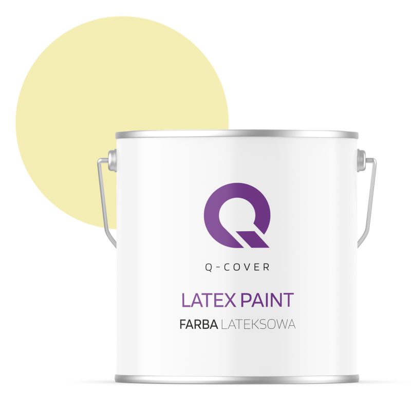 Farba Lateksowa Do Ścian i Sufitów Q-Cover Słomkowy H7182 Głęboki Mat 5L