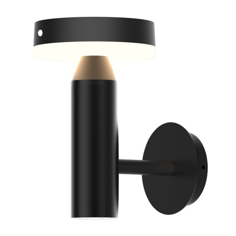 Kinkiet solarny z czujnikiem Polux Gwinea czarny matowy LED 4.5W 4000K 400lm IP44 wym: 20,8 x 13 x 18,5 cm aluminium - 1 szt.