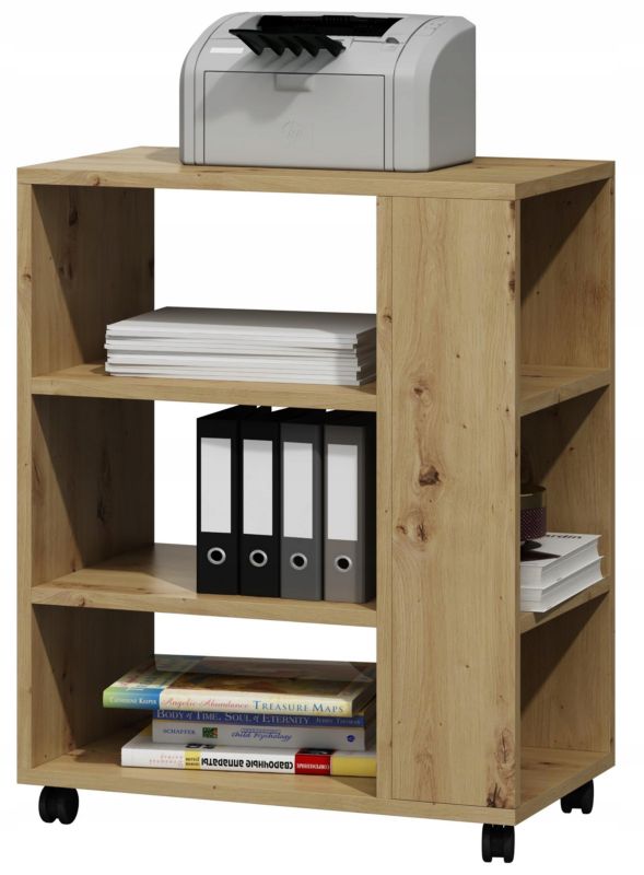 Szafka na drukarkę Matkam na kołach Per dąb artisan 1 szt.