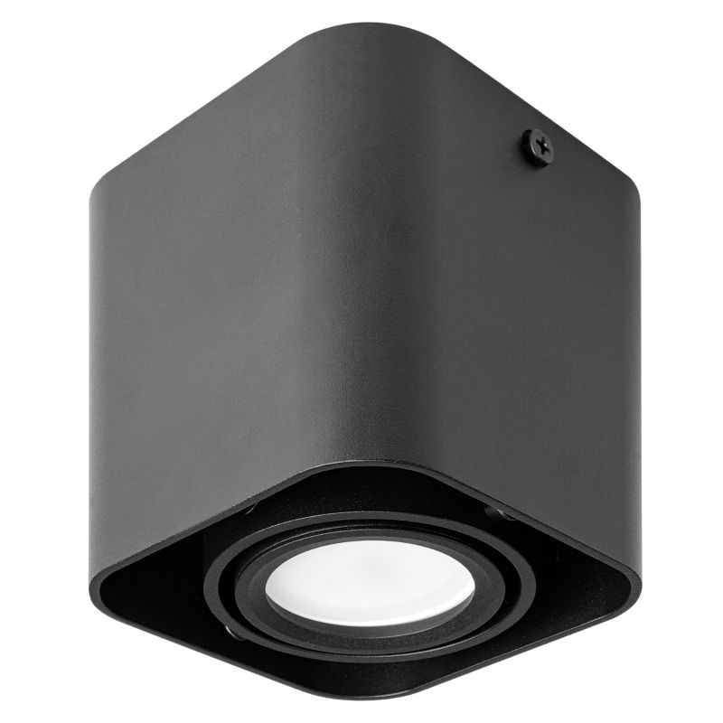 Oprawa natynkowa ruchoma GU10 LED MasterLED 90x90x100 mm IP20 spot lampa sufitowa czarna 1 szt.