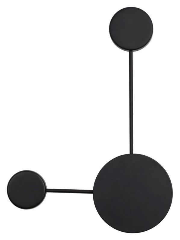 Kinkiet ścienny Rabalux Amadeo czarny styl nowoczesny LED 7W 4000K 500lm IP20 wym: 47,5 x 44 x 6 cm - 1 szt.