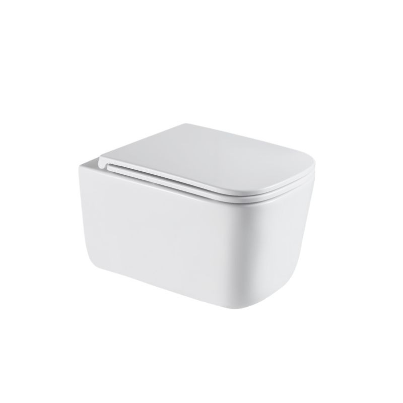 Miska WC podwieszana Invena Malaga z systemem cichego spłukiwania QFS i deską wolnoopadającą 1 szt.