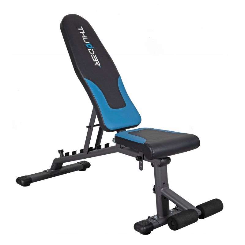 Ławka treningowa QUICK THUNDER regulowana skośna składana z ekspanderami 1szt.