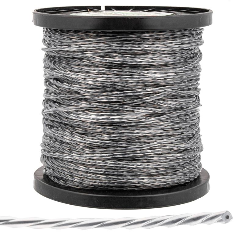 Żyłka tnąca do kosy i podkaszarki DEMON wzmocniona drutem karbowana 2,4 mm 100m 1szt.