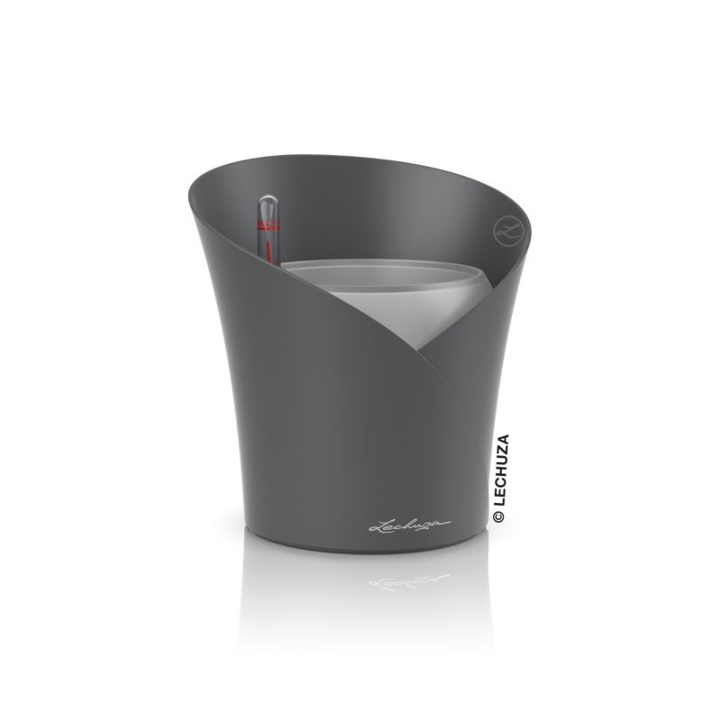 Doniczka Lechuza Do Domu Ogrodu ORCHIDEA Szary Mat 1 szt