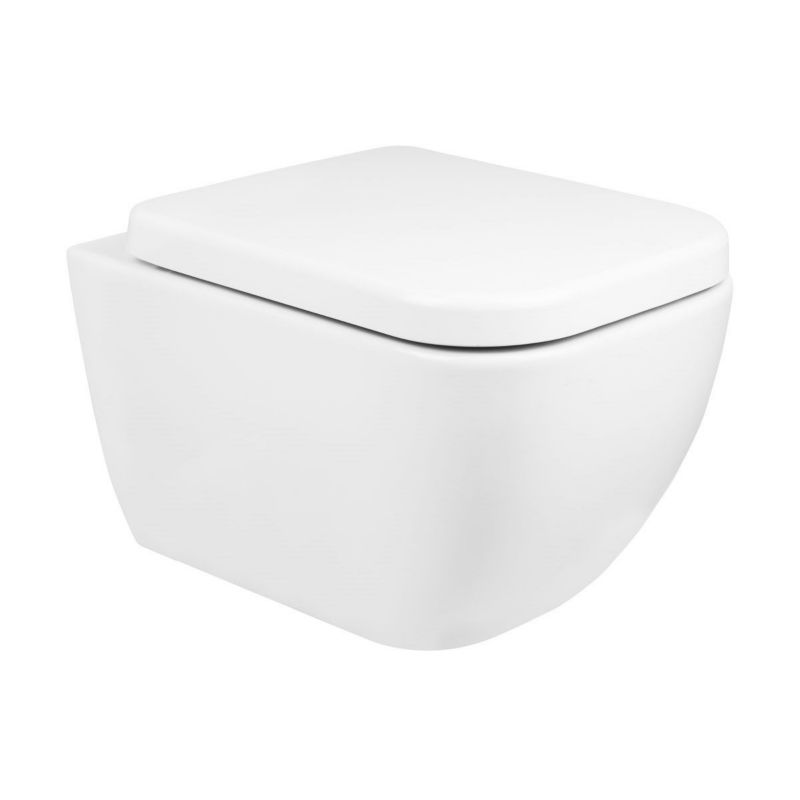 Miska WC Oltens Vernal wisząca z kołnierzem, biały połysk, system spłukiwania 3/6L, 1 szt.