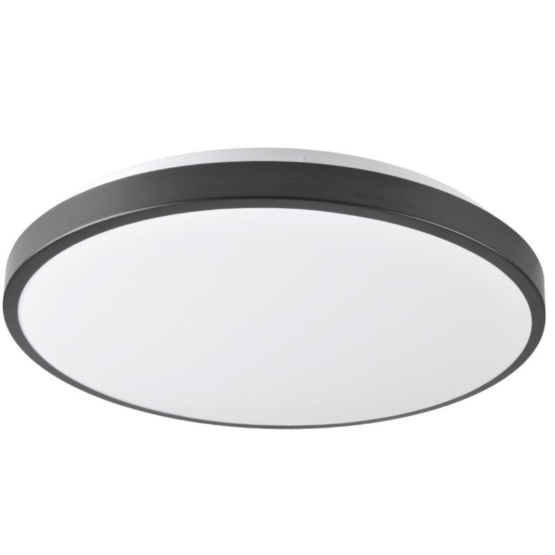 Plafon sufitowy lampa Polux Kern biało-czarny LED 24W 4000K 2500lm IP20 wym: 7 x 39 x 39 cm tworzywo sztuczne - 1 szt.