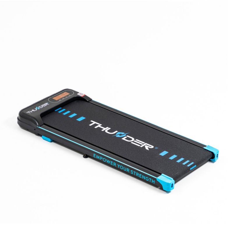 Bieżnia elektryczna THUNDER KINDI-BLACK 2w1 pod biurko i łóżko 6 km/h LED Bluetooth walkingpad 1szt.