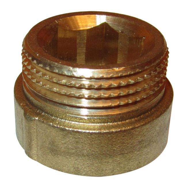 Przedłużka mosiądz gwint wewnętrzny / zewnętrzny 3/4" 10 mm