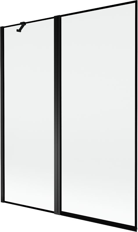 Parawan nawannowy Mexen Mist czarny 140x150 2-skrzydłowy 1 szt