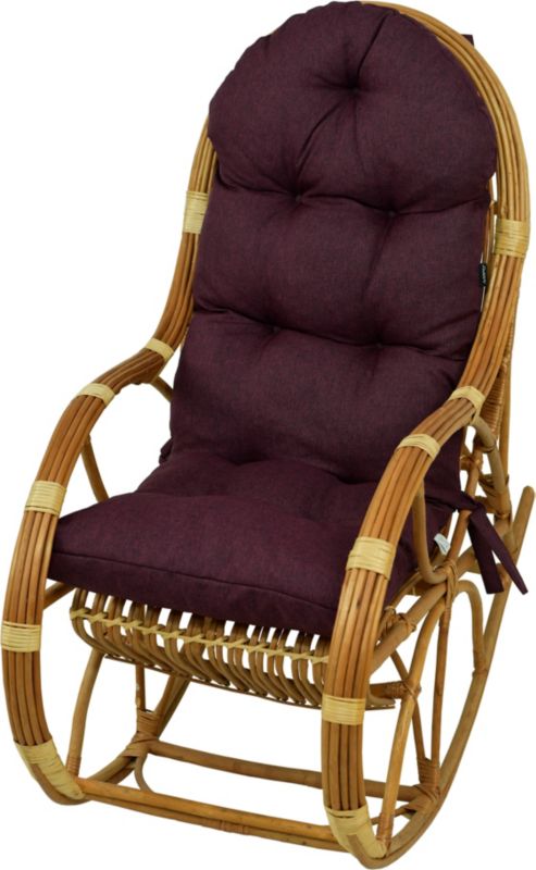 Poduszka na fotel bujany rattanowy AMPO fioletowy melanż 1 szt.