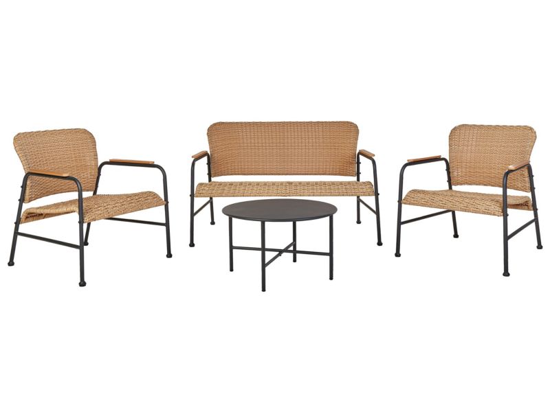 Zestaw ogrodowy Ofanto Technorattan Naturalny 1 kpl