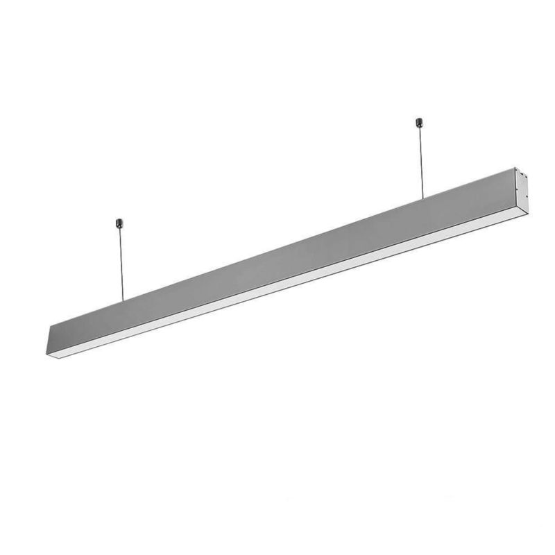 Lampa wisząca V-TAC 14793 szaro-biała wym: 6,7 x 120 x 3,5 cm wbudowany LED 40W 4000K 3300lm 1 szt.