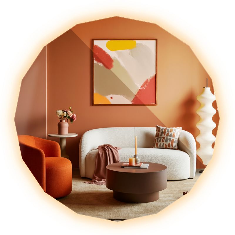 Lustro LED Ciepłe Tulup 80 x 80 cm Ozdobne do Pokoju i Łazienki Boho Loft Nad Toaletkę Do Makijażu 1 szt.