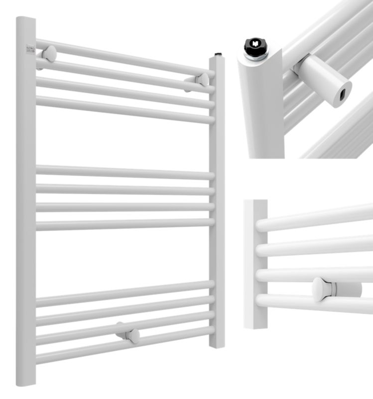 Grzejnik Łazienkowy Granitan Puerto 60/80cm Biały Kaloryfer Drabinkowy 1kpl.