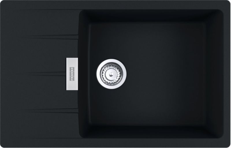 Zlewozmywak Franke Centro XL 78x50 cm czarny mat Fragranite, 1 komora, odwracalny, 1 szt.