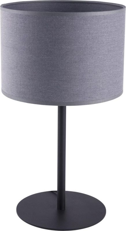 Lampa stołowa Nowodvorski Lighting Alice czarno-szara 1 x E27 x 60W IP20 wym: 40 x 23 x 23 cm tkanina - 1 szt.