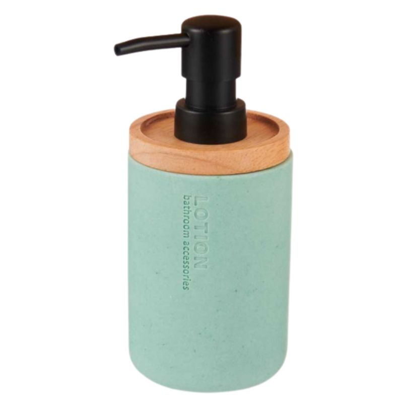 Dozownik Do Mydła Berilo Z Żywicy Miętowy 7,8X9,5X18,5 Cm 1 Szt.