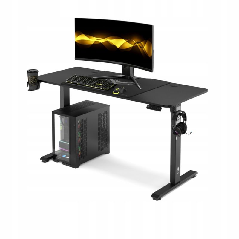 Biurko elektryczne Diablo Chairs 140 cm czarne 1 szt