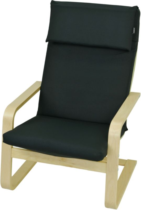 Poduszka na fotel Ikea Poang Pello AMPO czarny gładki 1 szt.