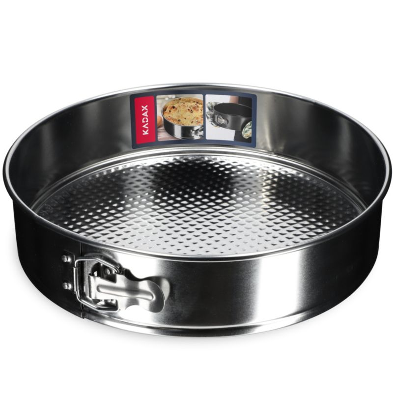 Tortownica KADAX Okrągła Blacha Forma Do Pieczenia 30cm Srebrny 1 szt.