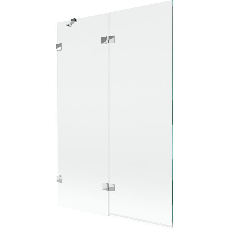 Parawan nawannowy Mexen Lunar chrom transparent 120 x 150 cm 2-skrzydłowy 1 szt