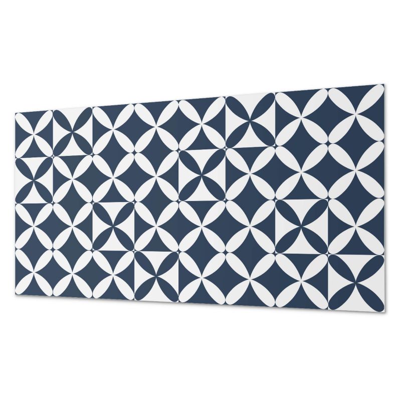 Ścienny Panel PCV Samoprzylepny ArtPrintCave 120x60 cm Geometryczny wzór kwiatów 1 szt.