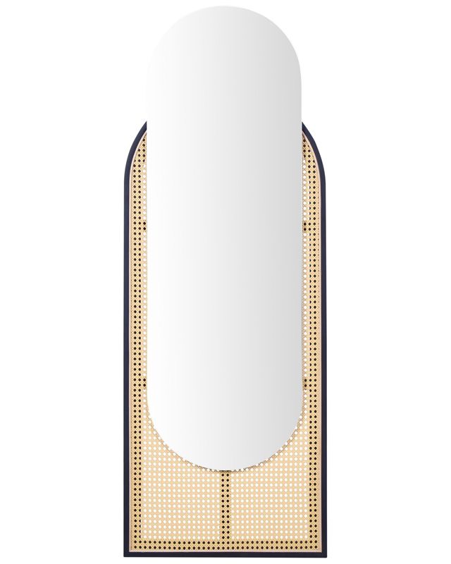 Lustro ścienne Nevers 53 cm 143 cm Rattan Naturalny 1 szt.