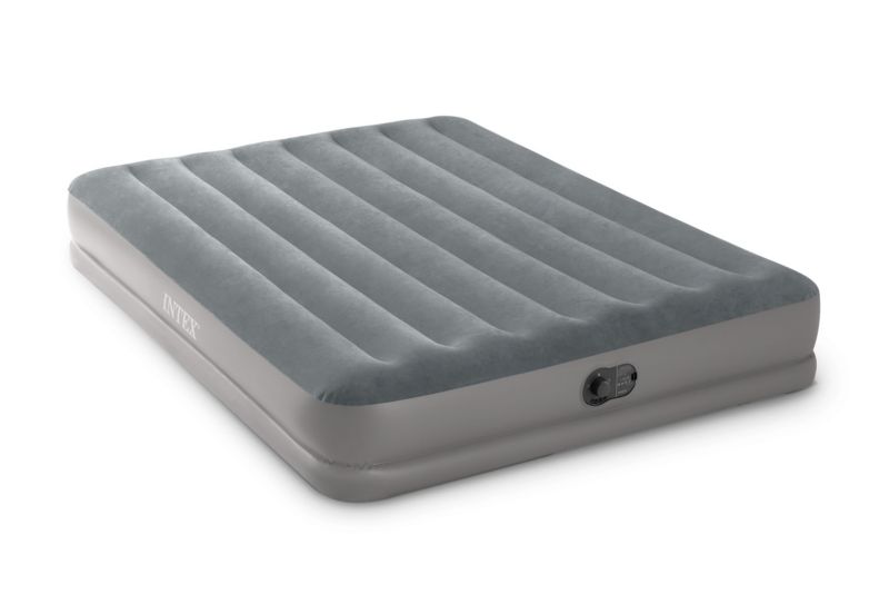 Materac dmuchany Intex dwuosobowy 64114 welurowy z pompką 203x152 1szt.