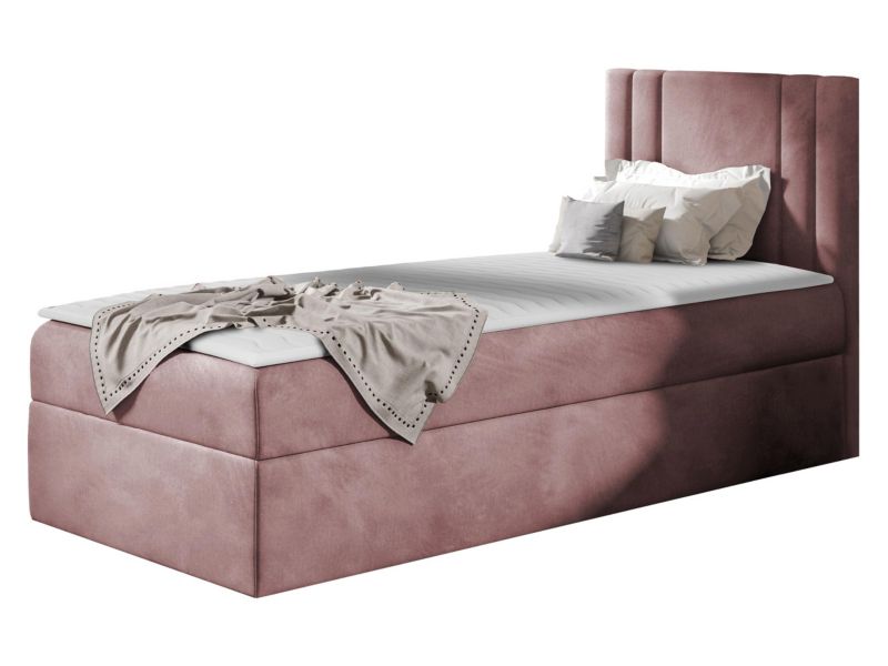 Łóżko kontynentalne MIRJAN 24 Carmen Mini 80x200, Strona: Prawa brudny róż 1 szt.