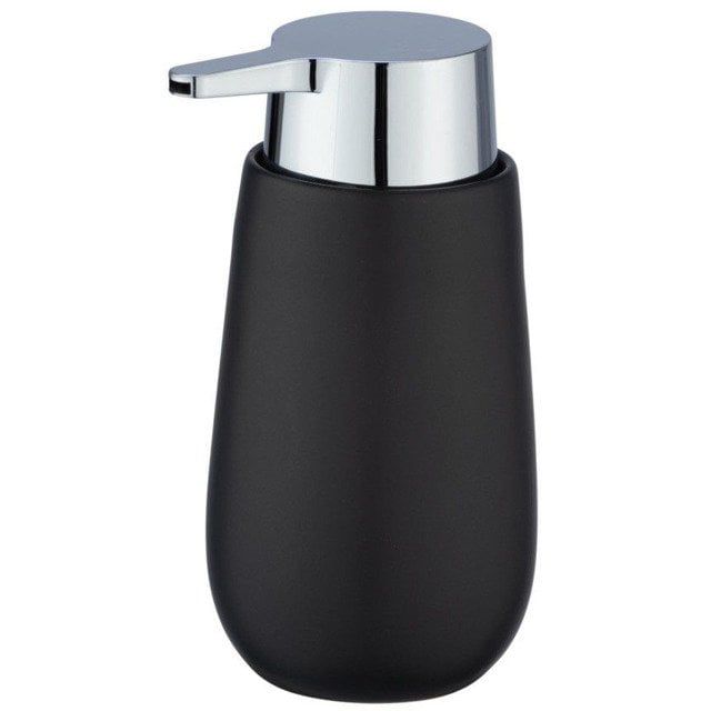 Dozownik do mydła Wenko Badi czarny mat, ceramika, 1 szt.