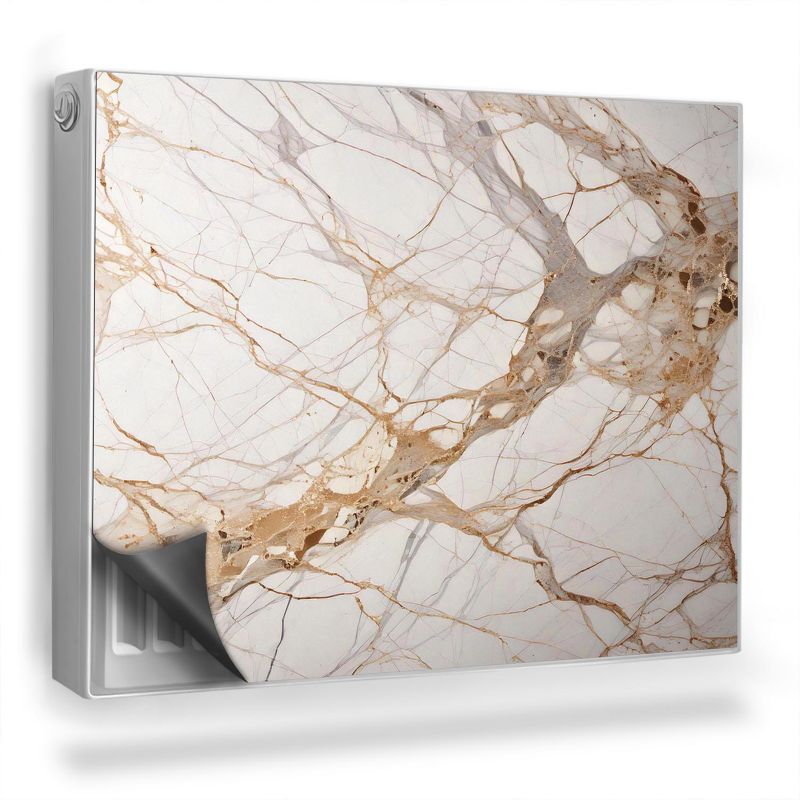 Ozdobny magnes na kaloryfer Wallfluent 80x60 cm Tekstura marmuru 1 szt.