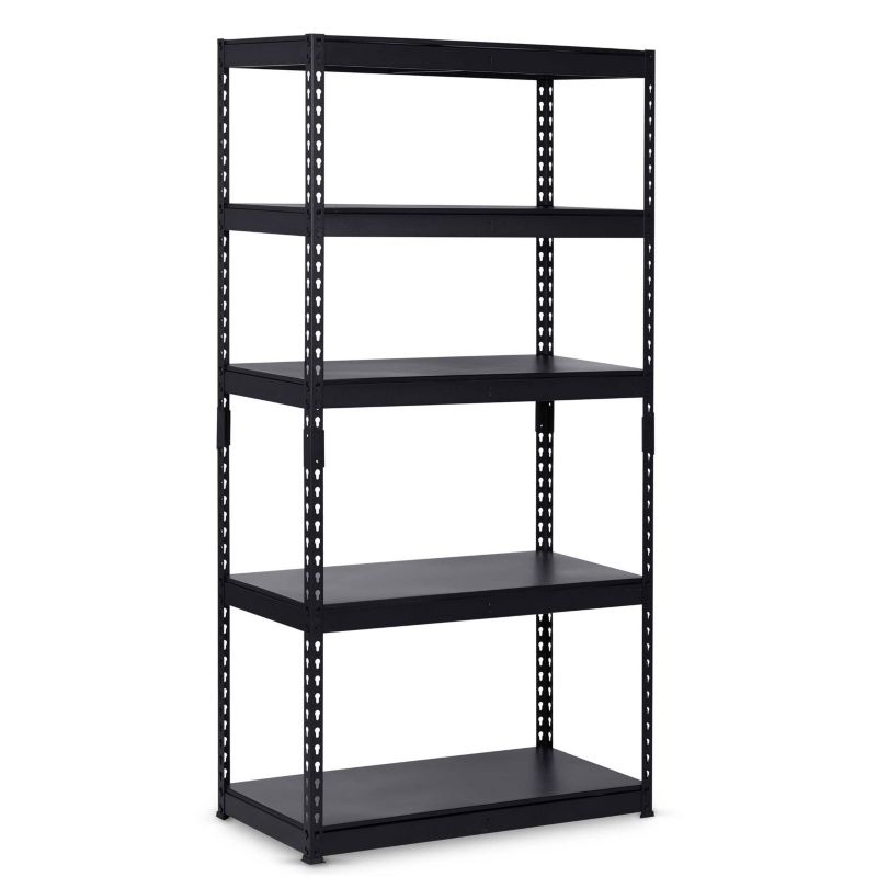 Regał magazynowy Humberg 183x90x45cm metalowy loftowy czarny 5 półek 250kg 1 szt.
