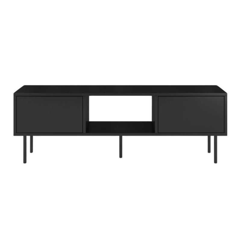 Czarna nowoczesna komoda RTV Dancan MIRKA szer. 130 cm 1 szt.