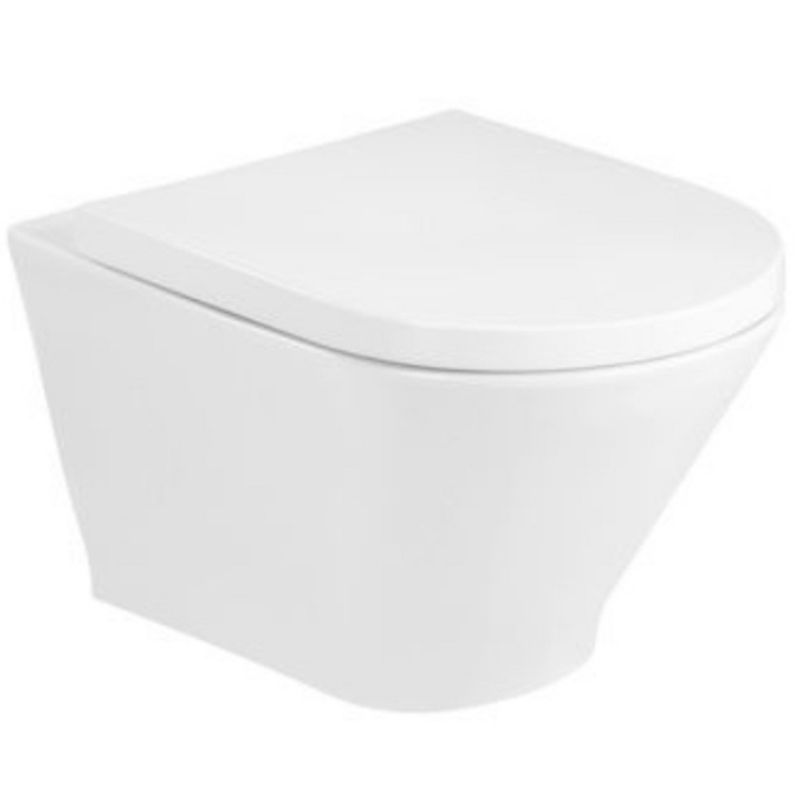 Zestaw Roca GAP Miska podwieszana WC Rimless Round z deską wolnoopadającą SUPRALIT 1 szt.