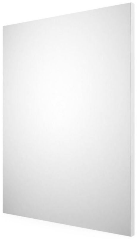 Lustro łazienkowe Dubiel Vitrum Box 80x60 cm, rama biała, prostokątne, bez oświetlenia, 1 szt.