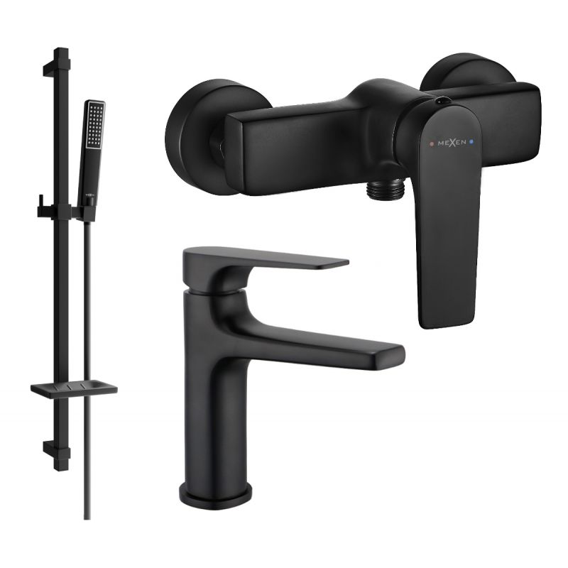 Zestaw prysznicowy Mexen Lynx czarny 745904DQ72-70 1 szt.