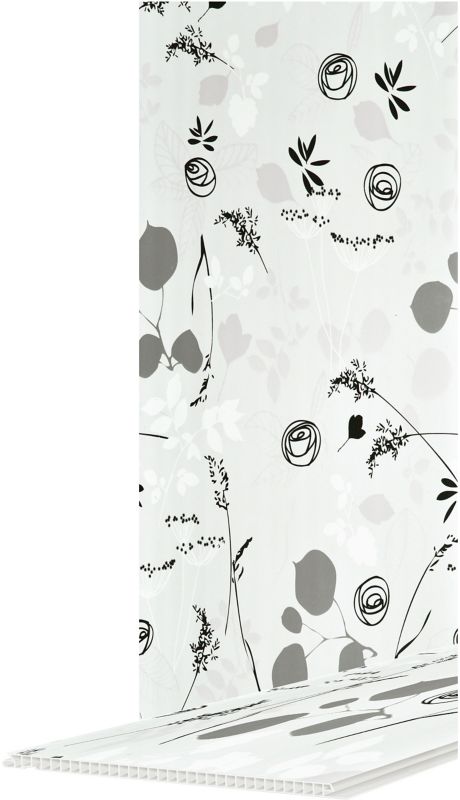 Panel ścienny PCV 2700 x 250 mm szara łąka 3,38 m2