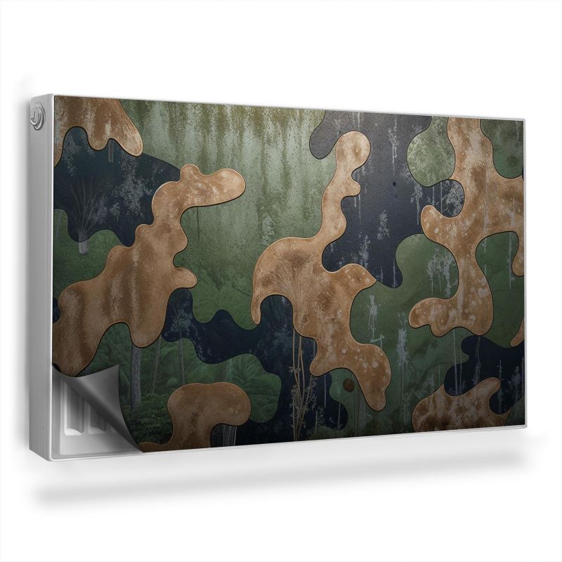 Dekoracyjna osłona mata na kaloryfer Wallfluent 100x60 cm Tekstura moro 1 szt.