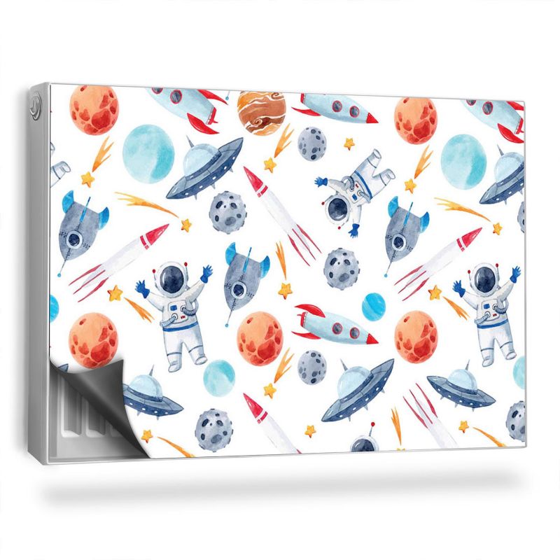 Ozdobny magnes na kaloryfer Wallfluent 90x60 cm Pastelowy kosmos 1 szt.