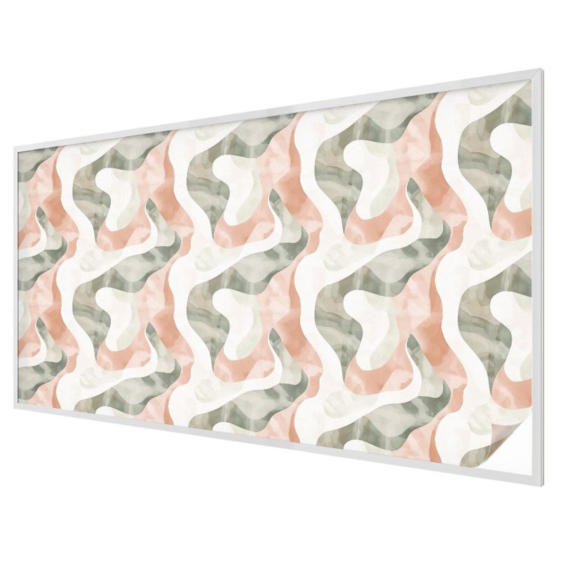 Folia Mleczna na Okno Wallfluent 200x116 cm Skutecznie Chroni Prywatność Abstrakcyjny ornament falisty 1 rol.