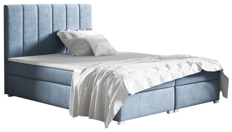 Łóżko kontynentalne 180x200 z pojemnikiem Bonni Brandi Błękitne 1 szt.